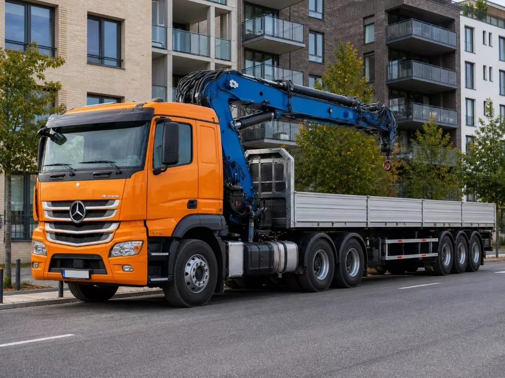 Манипулятор КМУ HIAB на шасси Mercedes Benz