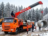 Манипулятор КМУ KANGLIM на шасси КамАЗ 12 тонн