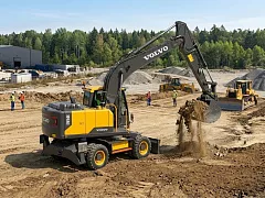 Экскаватор колесный Volvo EW205D