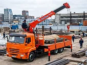 Манипулятор КМУ KANGLIM KS1256G-II на шасси КамАЗ